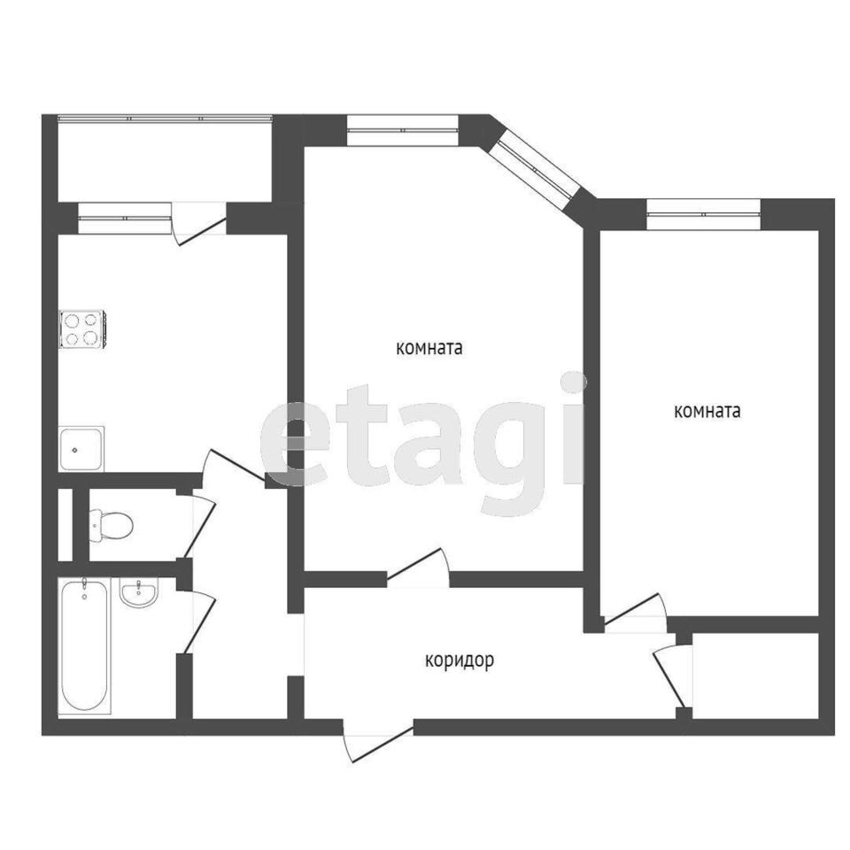 квартира г Надым ул Зверева 49 фото 18