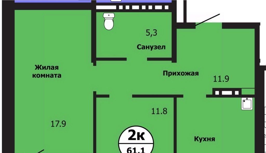 квартира г Красноярск р-н Свердловский ул Лесников 35 фото 1