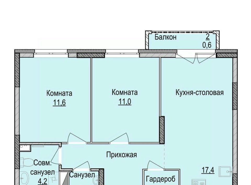 квартира г Ижевск р-н Индустриальный Культбаза ЖК «Утро на Репина» 3 жилрайон, 2-й мкр фото 1