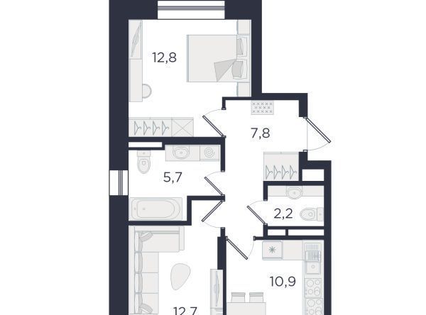 квартира г Екатеринбург Динамо ул Азина 3/3 фото 1