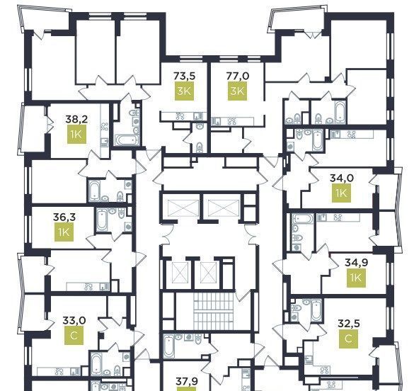 квартира г Екатеринбург Динамо ул Азина 3/1 фото 2