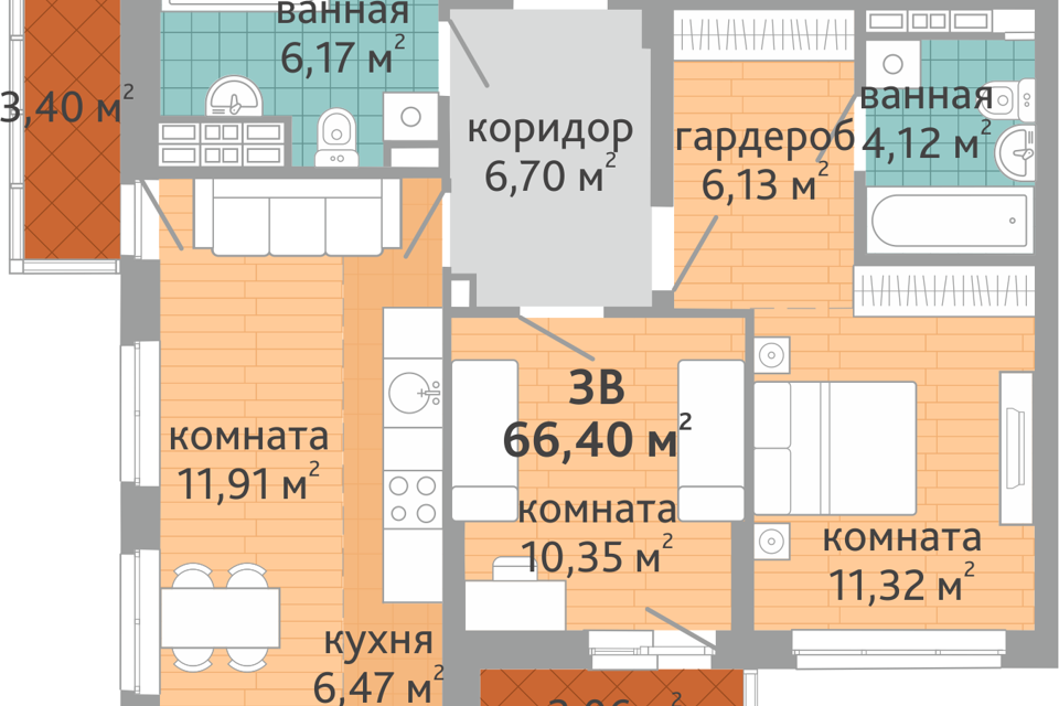 квартира г Екатеринбург ул Коперника 31 Екатеринбург, муниципальное образование фото 1