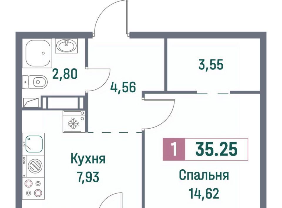 квартира р-н Всеволожский г Мурино ЖК «Фотограф» Девяткино фото 1
