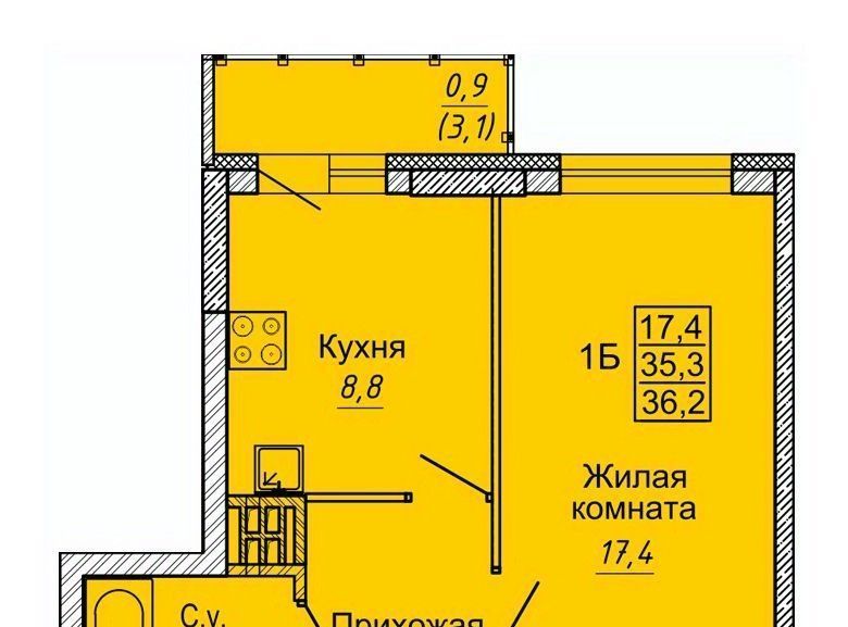 квартира г Новосибирск ЖК «Новые Матрёшки» Площадь Маркса фото 1