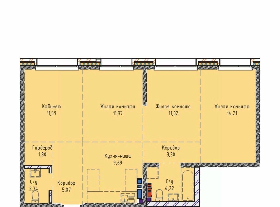 квартира г Иркутск р-н Правобережный ул Култукская фото 1