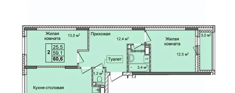 квартира г Нижний Новгород Кооперативный Буревестник Нижний Новгород, кв-л, Дома на Культуре жилой комплекс фото 1