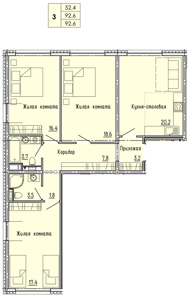 квартира г Пенза ул Яшиной 4 Пенза, Октябрьский район фото 6