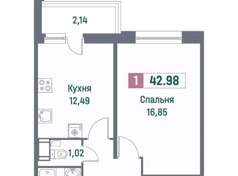квартира р-н Всеволожский г Мурино ЖК «Фотограф» Девяткино фото 1