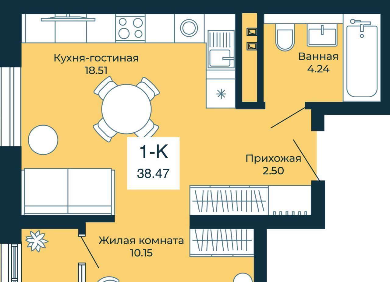 квартира г Екатеринбург Эльмаш ЖК Изумрудный Бор Проспект Космонавтов, жилрайон фото 1