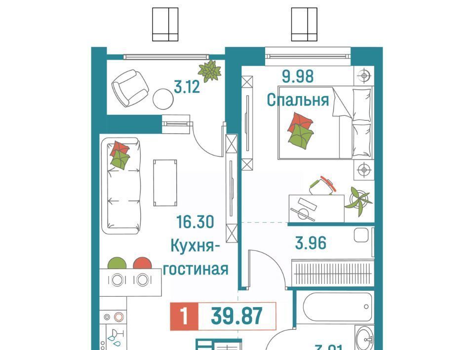 квартира р-н Всеволожский г Мурино ул Екатерининская 18/3 Девяткино фото 1