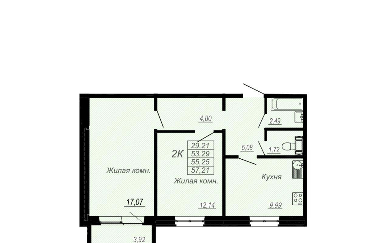 квартира г Хабаровск р-н Индустриальный ул Герцена 15/2 фото 1