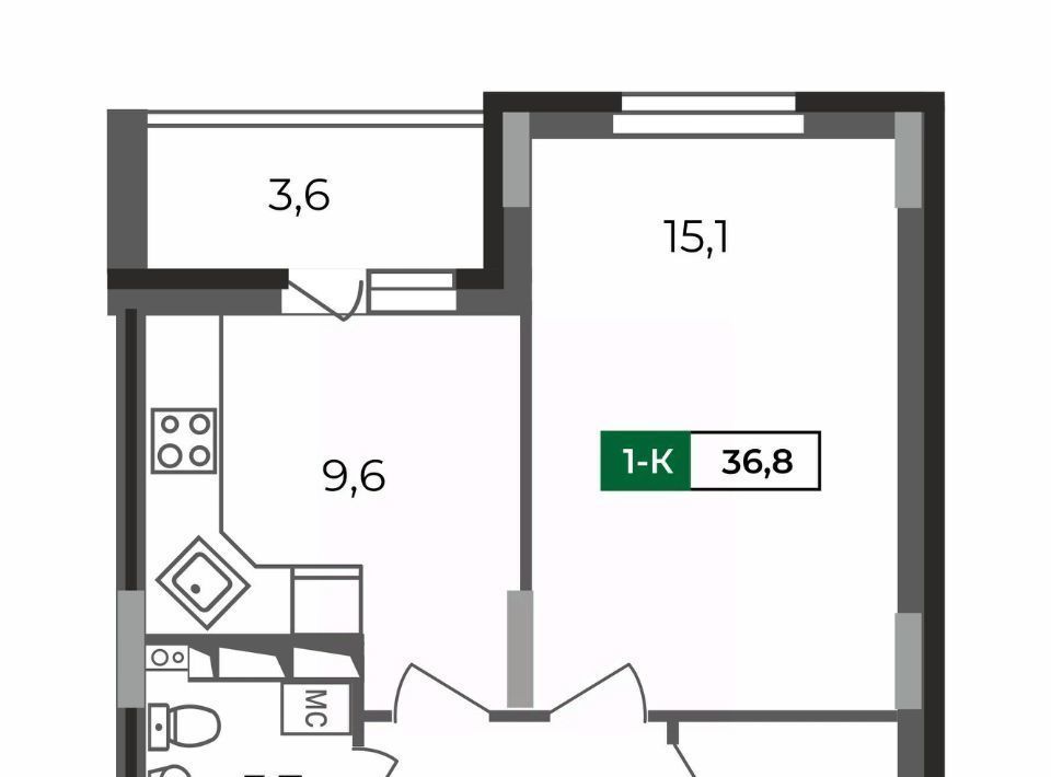 квартира г Владимир р-н Октябрьский б-р Сталинградский 5 фото 1