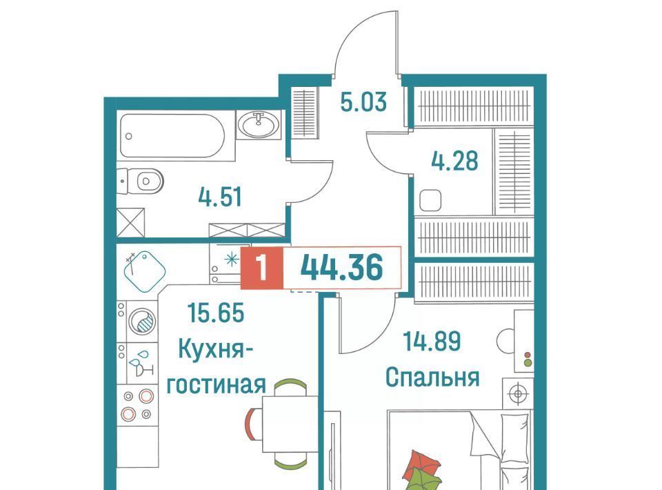 квартира р-н Всеволожский г Мурино ул Екатерининская 18/3 Девяткино фото 1