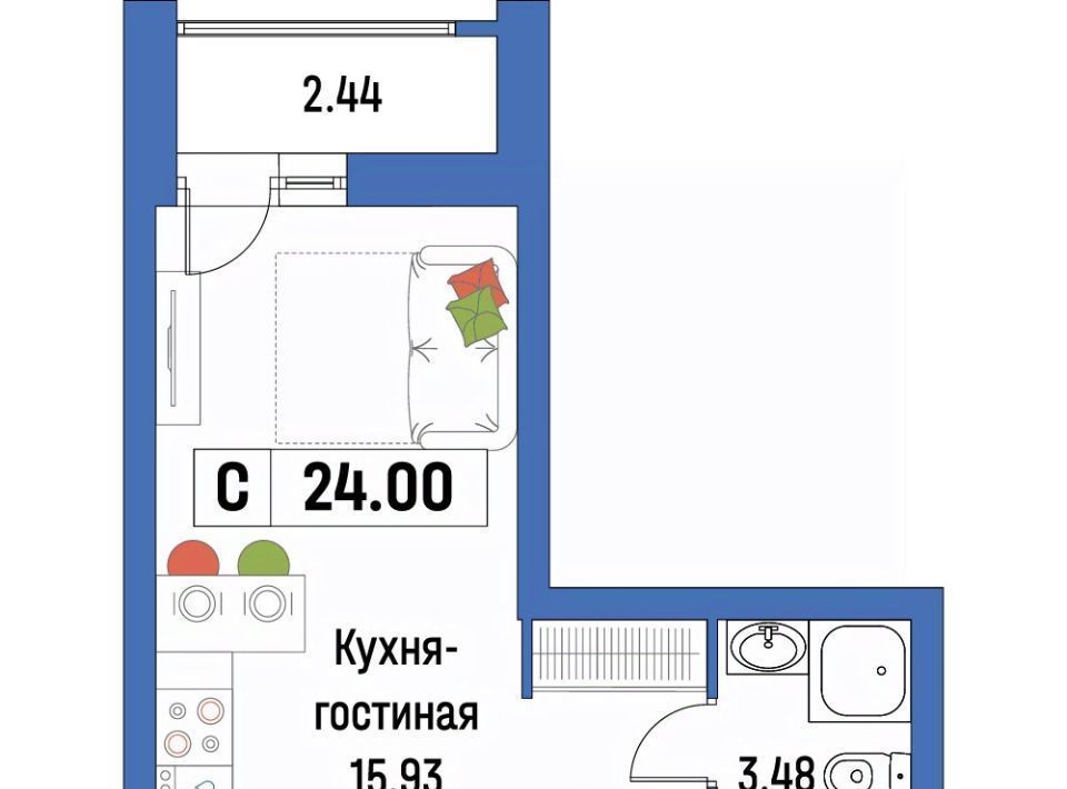 квартира р-н Всеволожский г Мурино ЖК «Урбанист» Девяткино фото 1