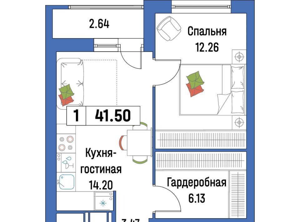 квартира р-н Всеволожский г Мурино ЖК «Урбанист» Девяткино фото 1