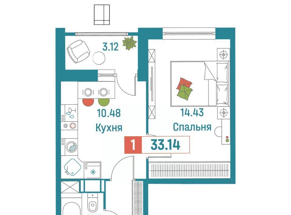 квартира р-н Всеволожский г Мурино ул Екатерининская 18/3 Девяткино фото 1