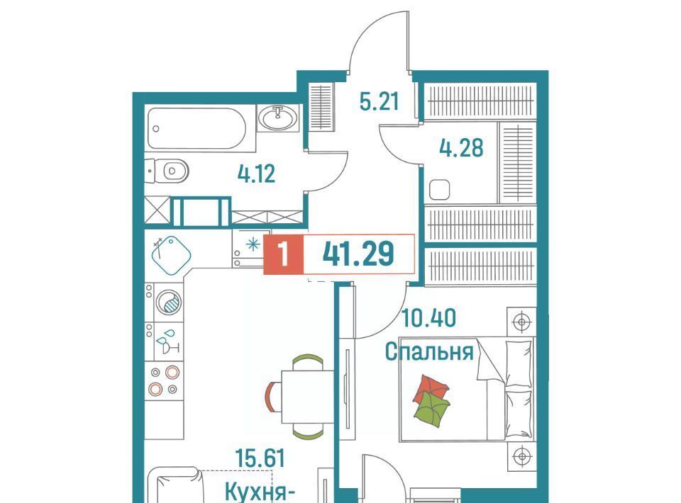 квартира р-н Всеволожский г Мурино ул Екатерининская 18/3 Девяткино фото 1
