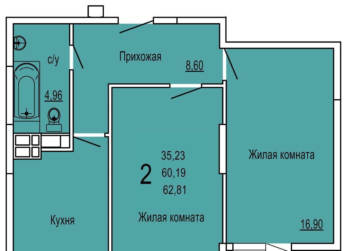 квартира г Краснодар р-н Прикубанский ул Командорская 15/1 фото 1