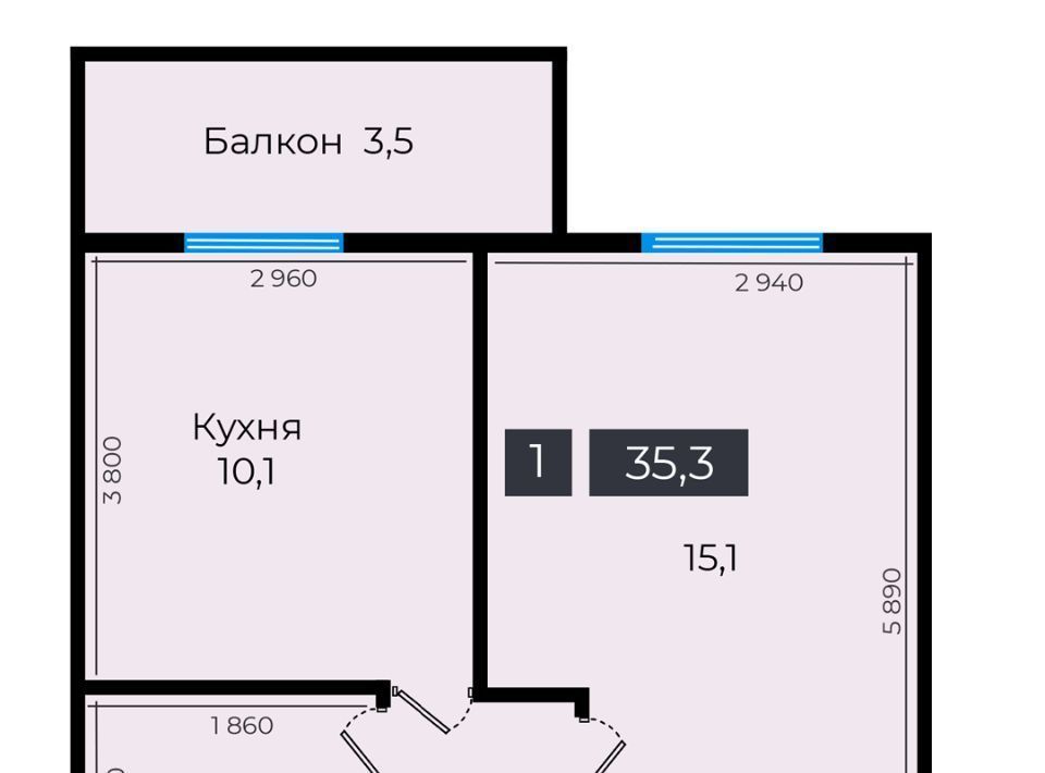 квартира г Ставрополь р-н Промышленный ул Южный обход 53в фото 1