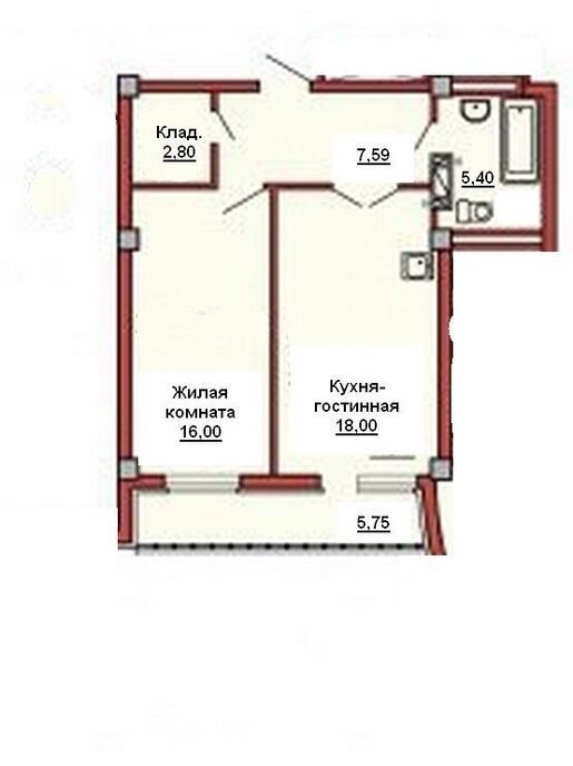 квартира г Челябинск ул Блюхера 55 фото 18