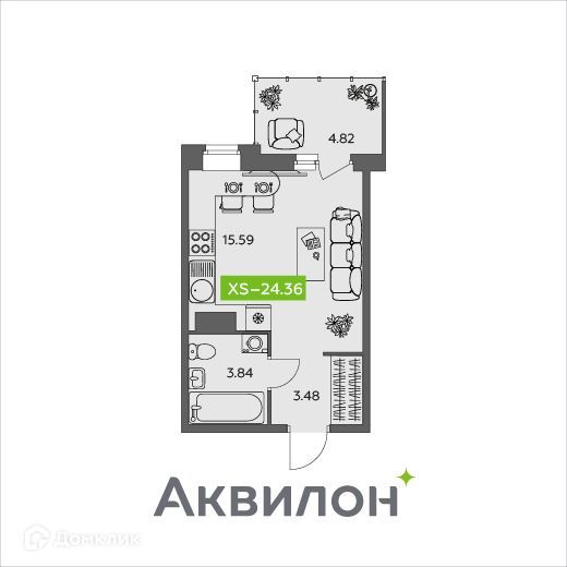 квартира г Северодвинск пр-кт Беломорский муниципальное образование Северодвинск фото 1