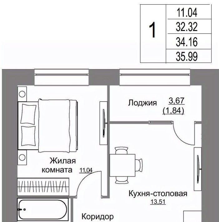 квартира г Калуга р-н Октябрьский Жилыеы Острова кв-л фото 1