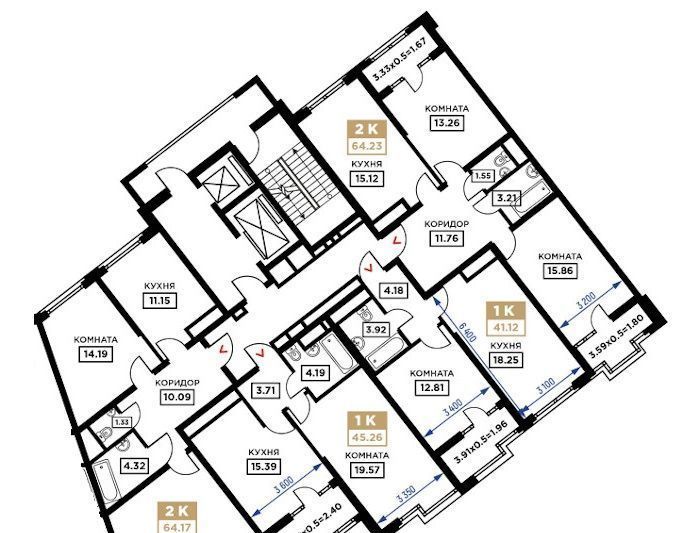 квартира г Краснодар р-н Прикубанский Школьный микрорайон ул Школьная 1 фото 1