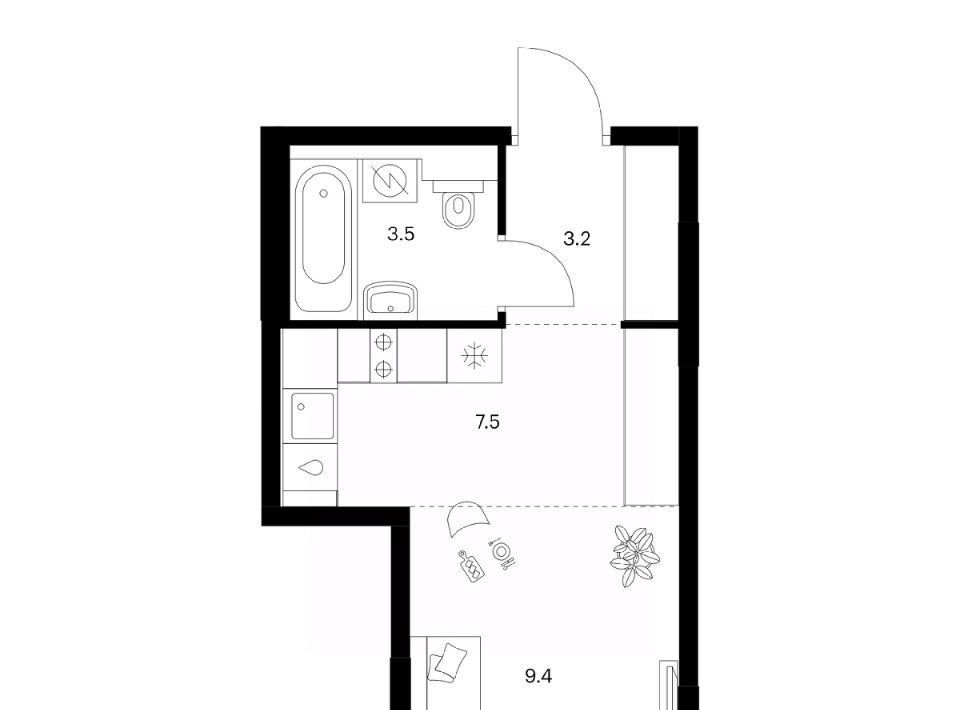 квартира г Зеленоград ЖК Зелёный Парк 6/4 Зеленоград — Крюково фото 1