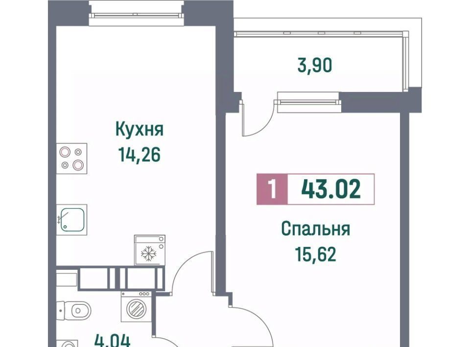 квартира р-н Всеволожский г Мурино пр-кт Ручьевский 1/24 Девяткино фото 1