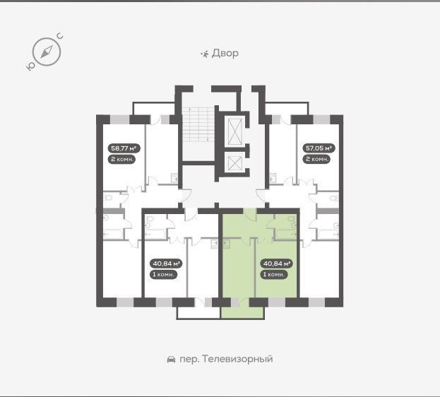 квартира г Красноярск пер Телевизорный 3/1 городской округ Красноярск фото 8