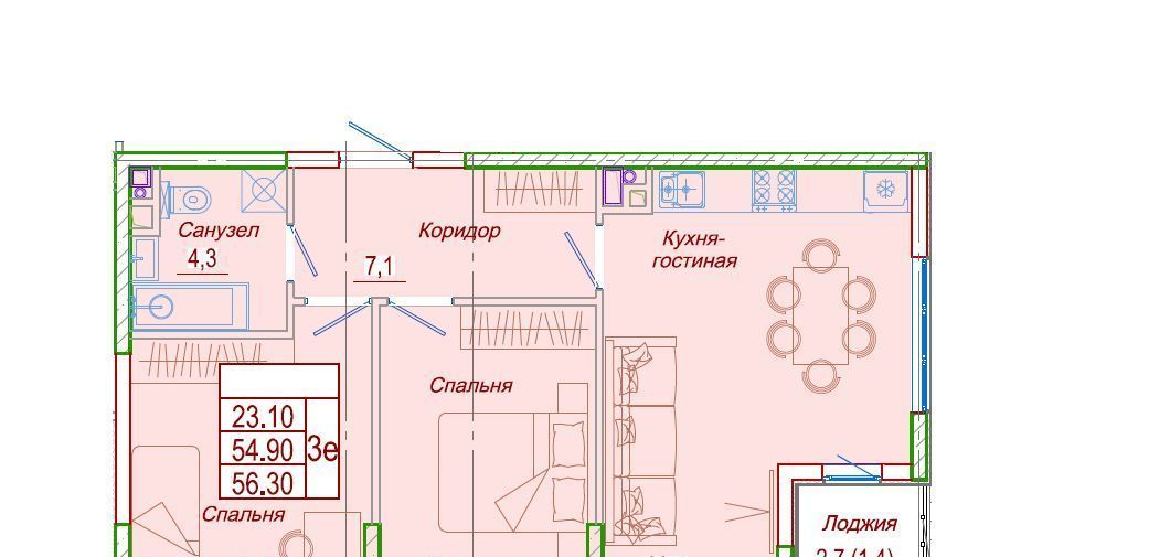 квартира р-н Анапский с Сукко ул Мирная 9к/1 муниципальное образование, Анапа фото 1