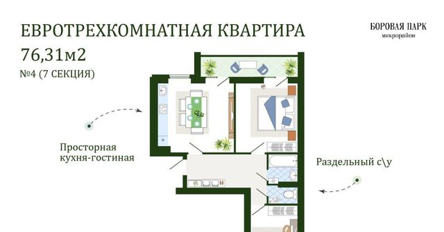 микрорайон «Боровая Парк» Михновское с/пос, Смоленский муниципальный округ фото