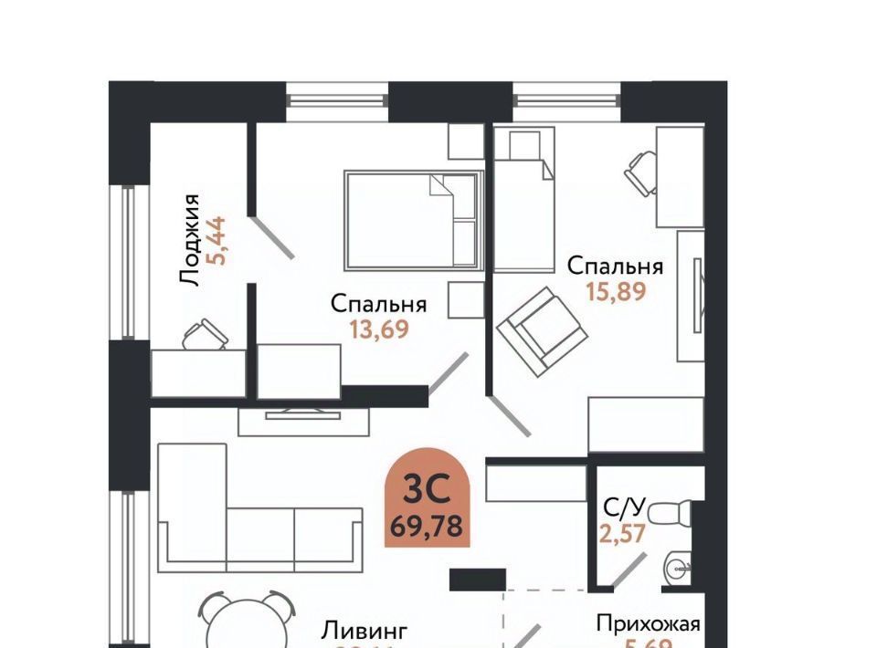 квартира г Томск р-н Ленинский пр-кт Ленина 206в фото 1