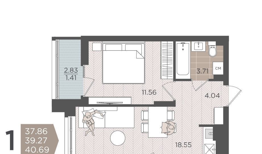 квартира г Калининград р-н Московский ул Батальная 65а фото 1