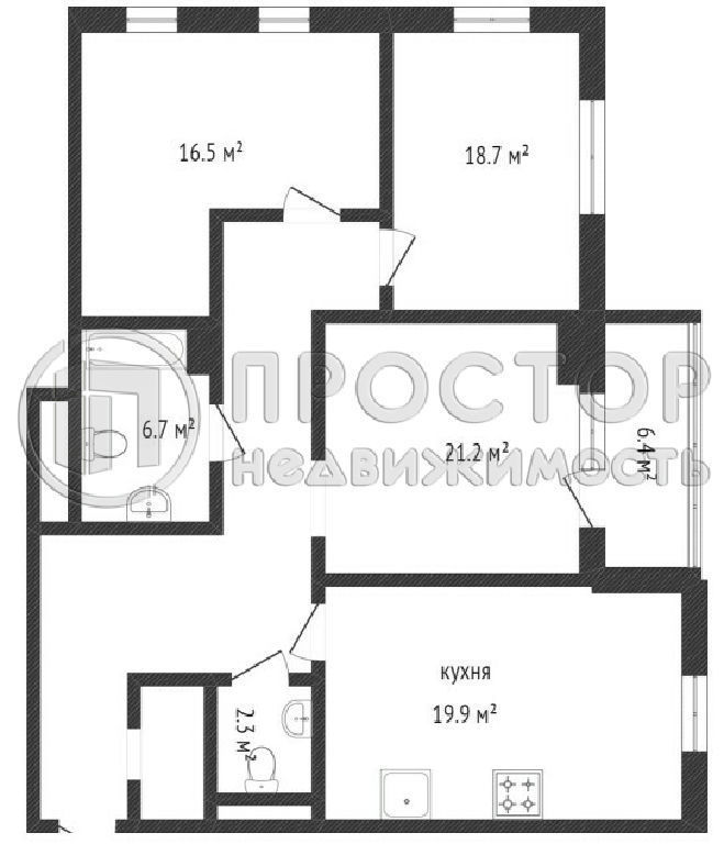 квартира г Москва метро Пражская ул Чертановская 48к/3 фото 29