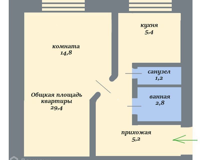 квартира г Пушкин ш Красносельское 57 Пушкинский район фото 4