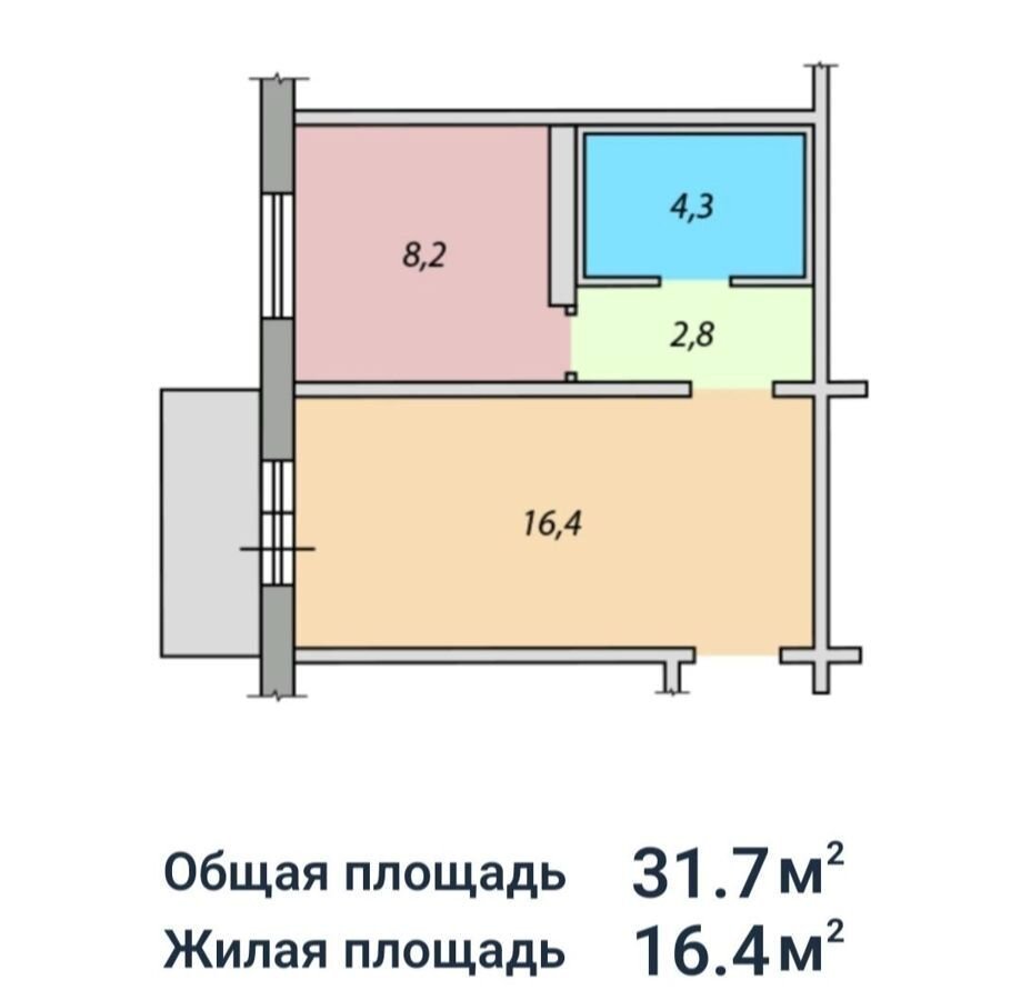 квартира г Новокузнецк р-н Новоильинский ул Рокоссовского 16 фото 11