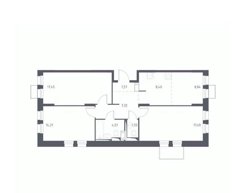 квартира г Видное ЖК Горки Парк к 3. 2, Домодедовская фото 1