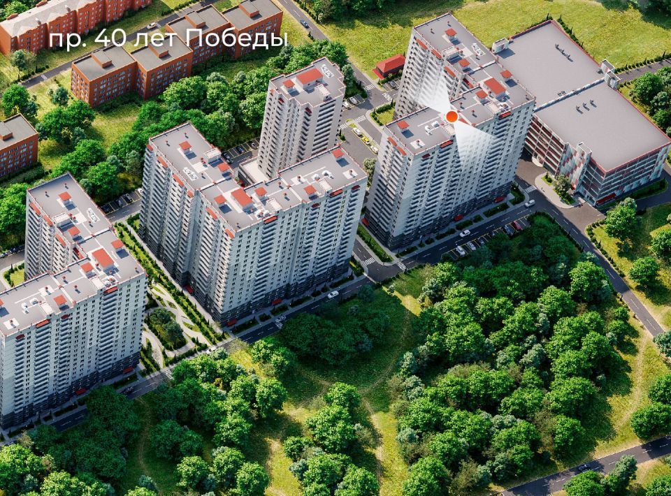 квартира г Ростов-на-Дону р-н Пролетарский пр-кт 40-летия Победы 63/17с 1 фото 3