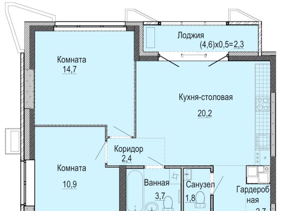 квартира г Ижевск р-н Первомайский Ракетный жилрайон, 3-й мкр фото 1