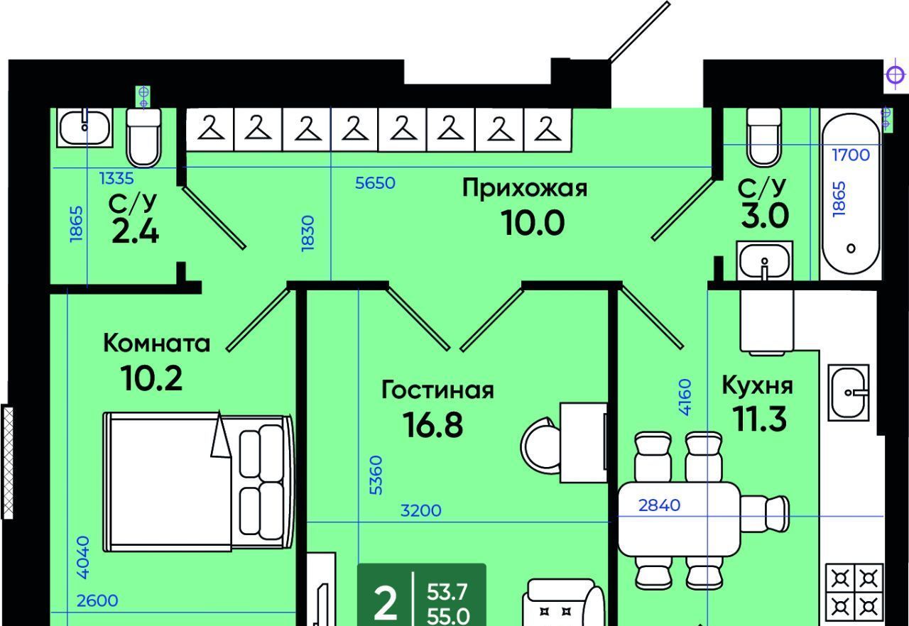 квартира г Батайск ул Олимпийское Кольцо 36к/7 фото 1