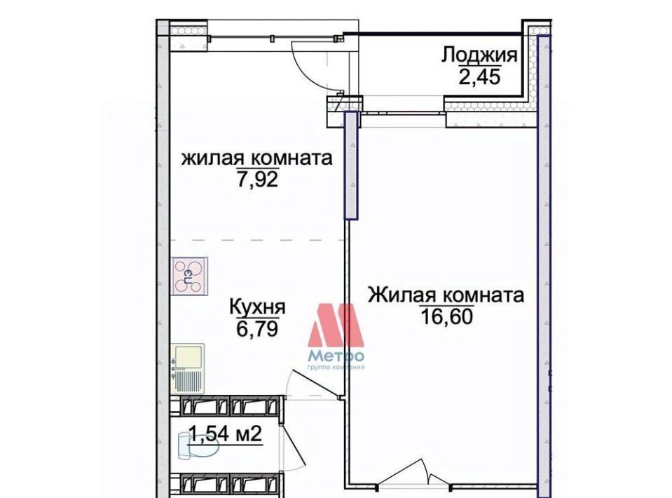 квартира г Ярославль р-н Фрунзенский ЖК «АЭРОПАРК» фото 2