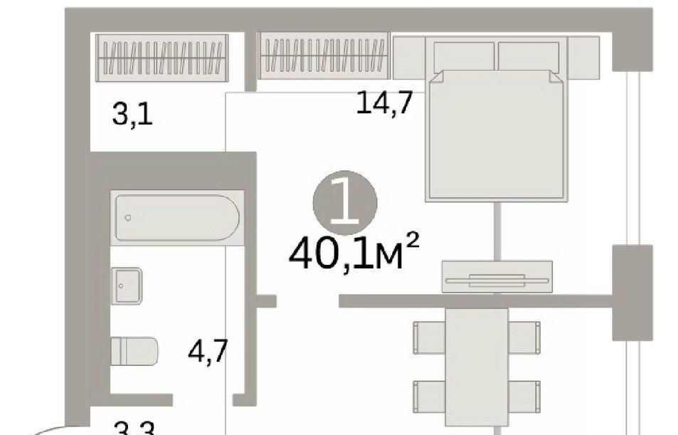 квартира г Новосибирск Речной вокзал ул Декабристов 107/7 фото 1