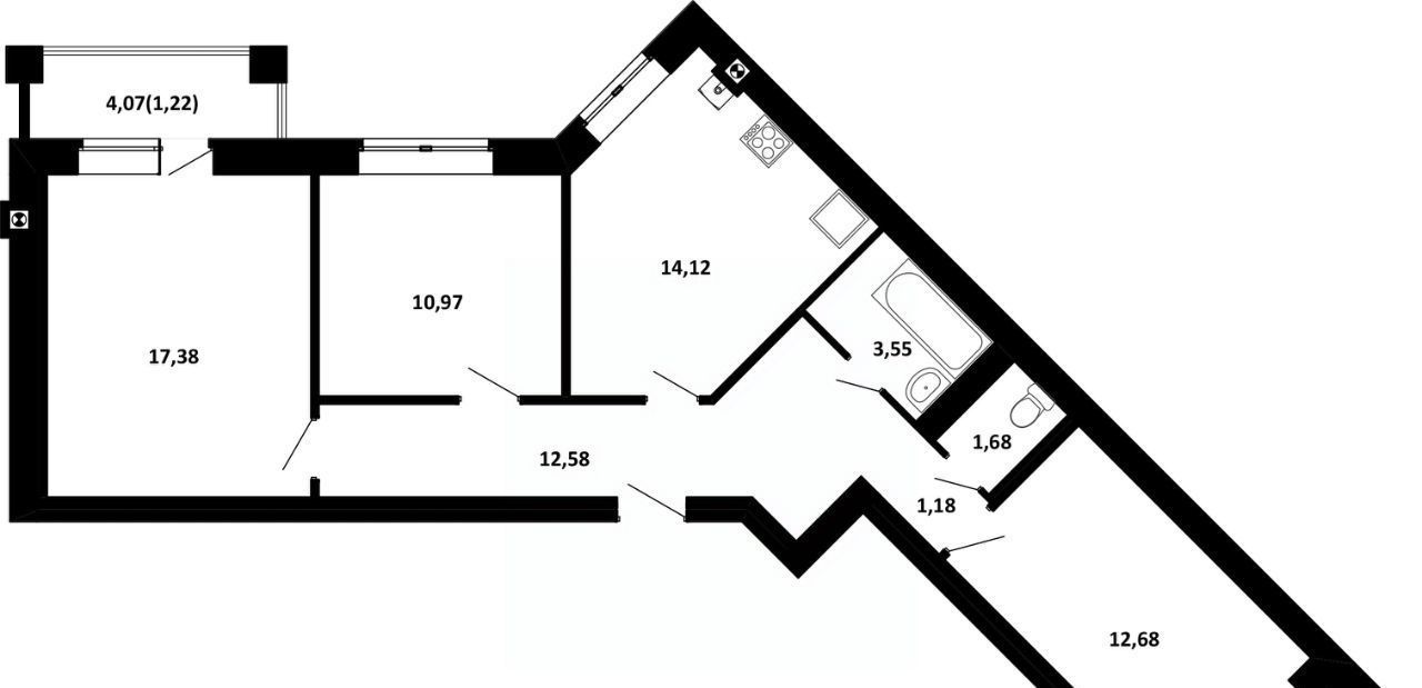 квартира г Иваново р-н Фрунзенский ул 1-я Балинская фото 1