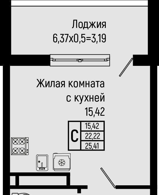 квартира р-н Туапсинский с Ольгинка мкр 3-й 21 Новомихайловское городское поселение фото 1