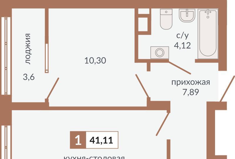 квартира г Екатеринбург ВИЗ ЖК «Видный» Площадь 1905 года, жилрайон фото 1