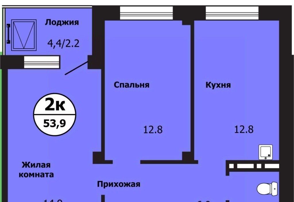 квартира г Красноярск р-н Свердловский ул Лесников 43 фото 1