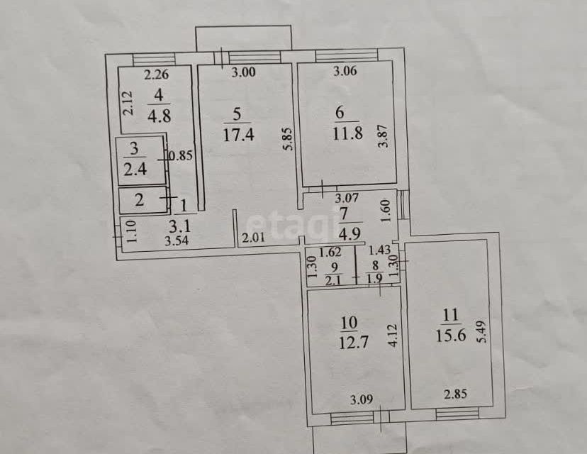 квартира г Кемерово пр-кт Октябрьский 93 Кемеровский городской округ фото 1