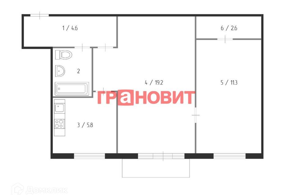 квартира г Новосибирск ул Ольги Жилиной 88 городской округ Новосибирск фото 9