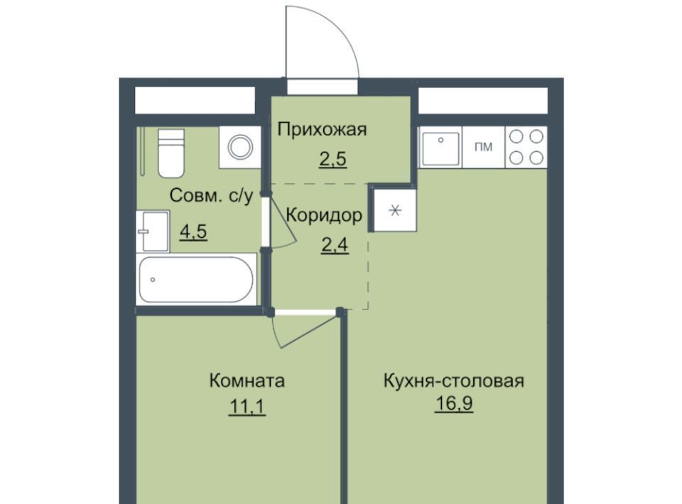 квартира г Ижевск р-н Октябрьский Северо-Западный ЖК «Истории» 5 жилрайон, 4-й мкр фото 1